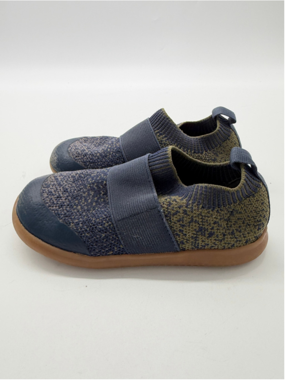 Livie & Luca Lynx Toddler Sneakers Size 9 Blue Knit Slip-On Shoes - Picture 2 of 6